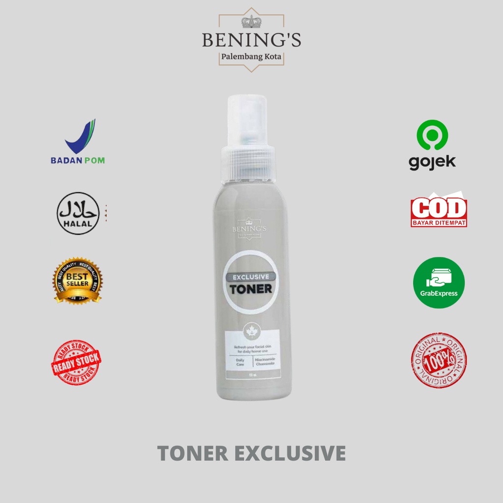 BENINGS SKINCARE by DR.OKY PRATAMA / PAKET EXCLUSIVE/FREE MINI GOLD/MARCHANDISE BENING'S-TONER