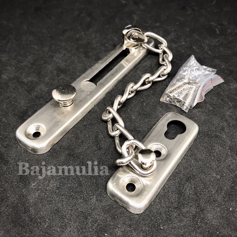 grendel rantai / gerendel rantai / grendel pengaman / grendel penahan pintu / safety buckle