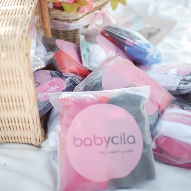 Babycila PAKET HEMAT 3pcs Khimar Najma Newborn + FREE POUCH