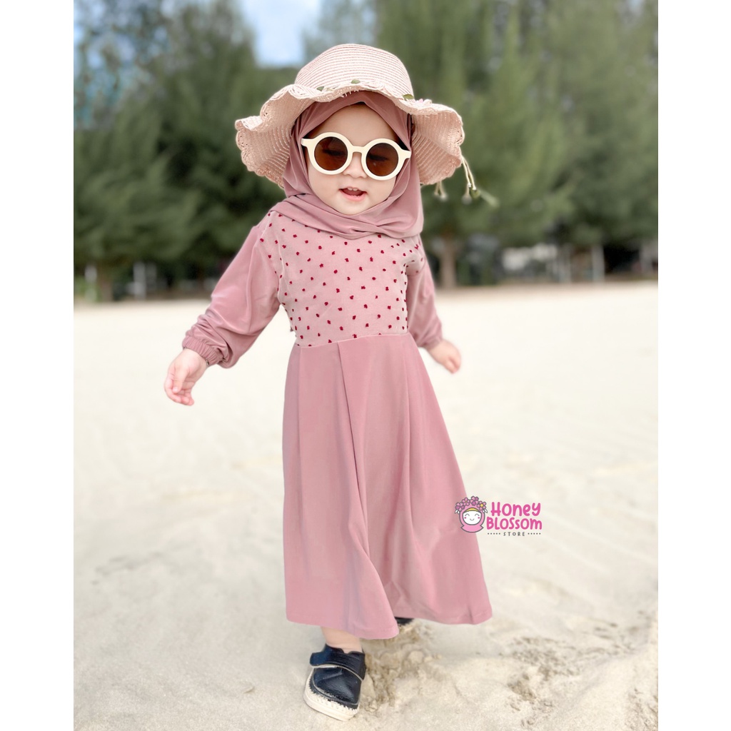 HONEYBLOSSOM gamis bayi cantik alesha / gamis bayi perempuan 6 12 bulan
