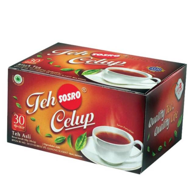 Sosro teh celup black tea 25x2 g