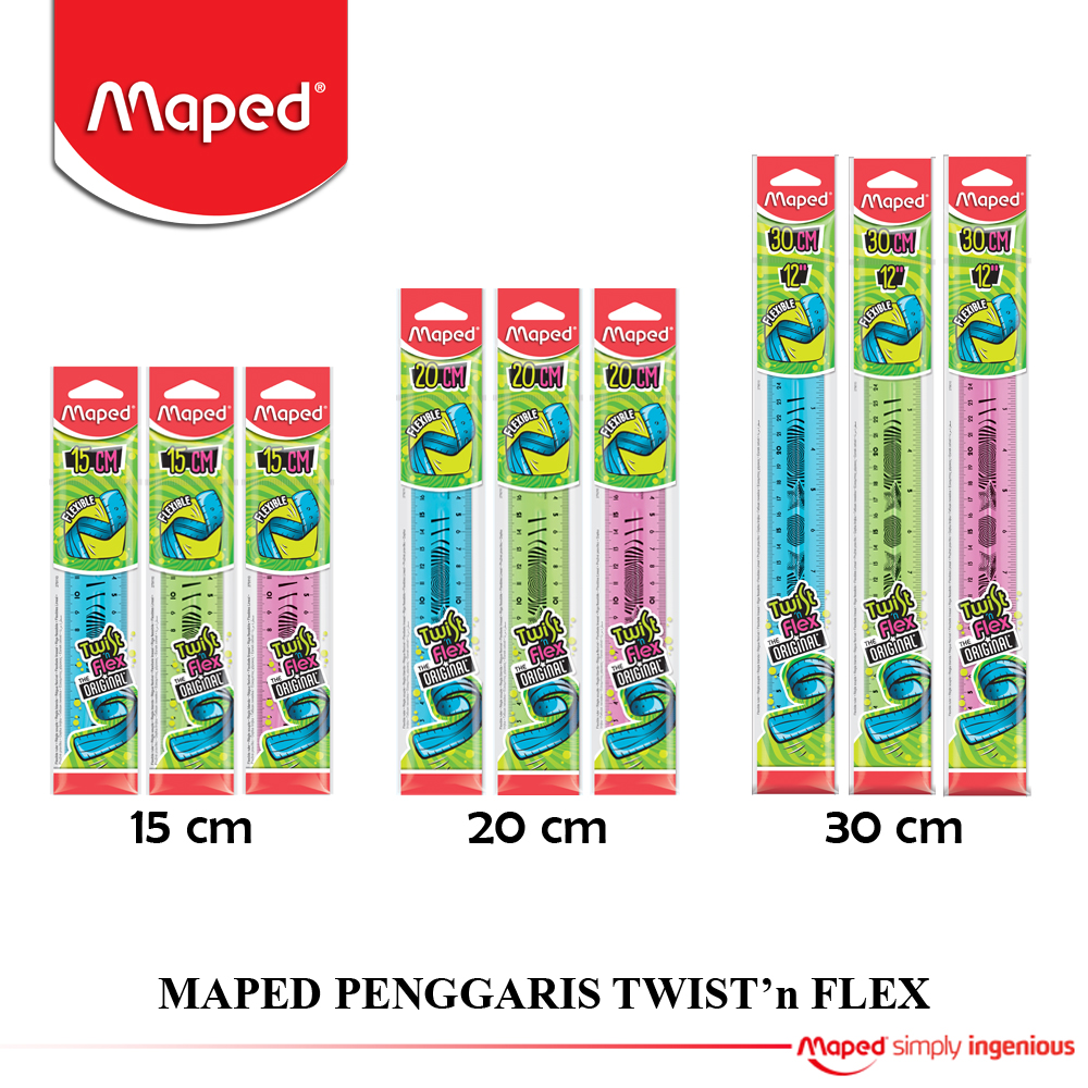

Maped Penggaris Twist and Flex 15 - 20 - 30 cm