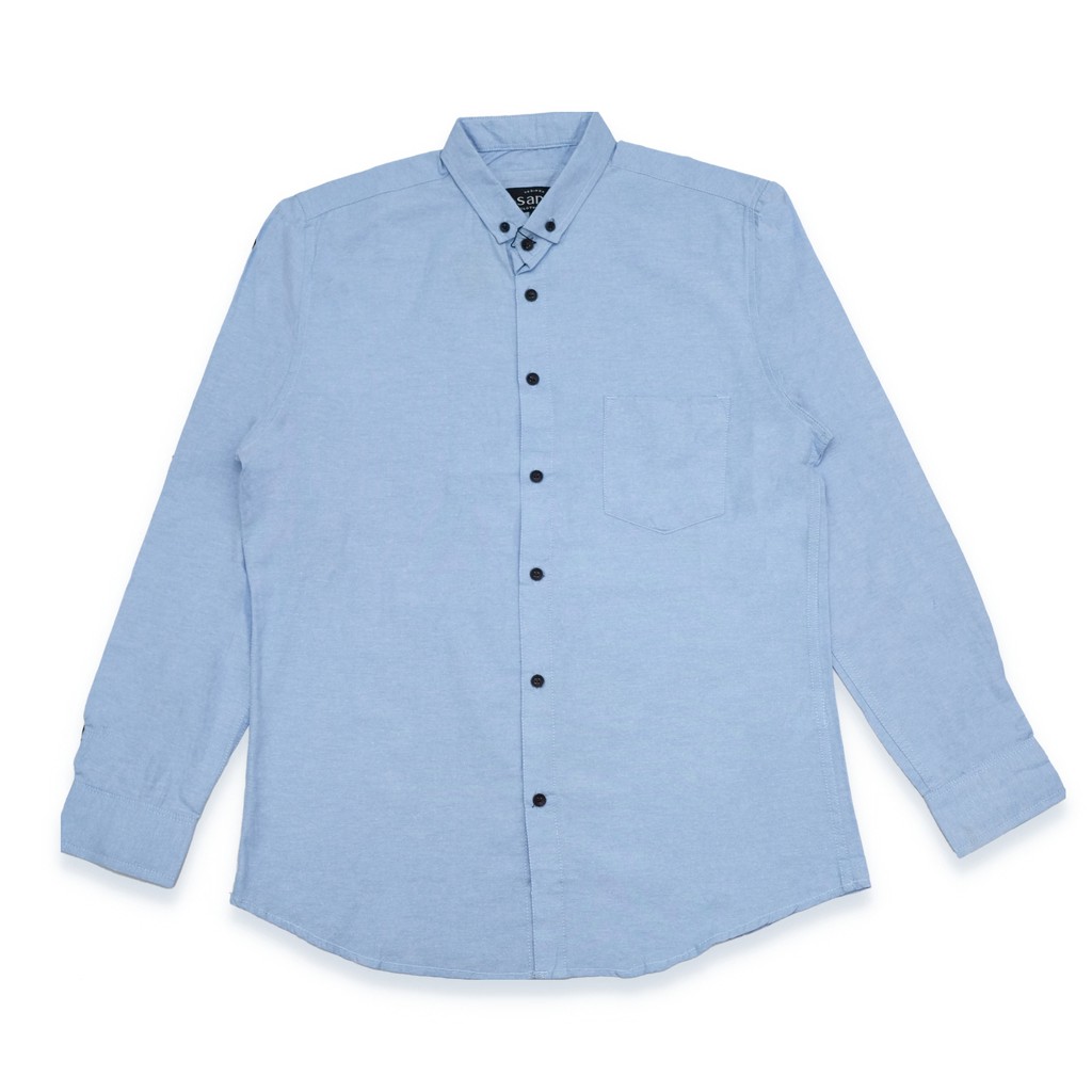 SANVANINA Kemeja Panjang Oxford Biru Muda Light BLUE E-1171