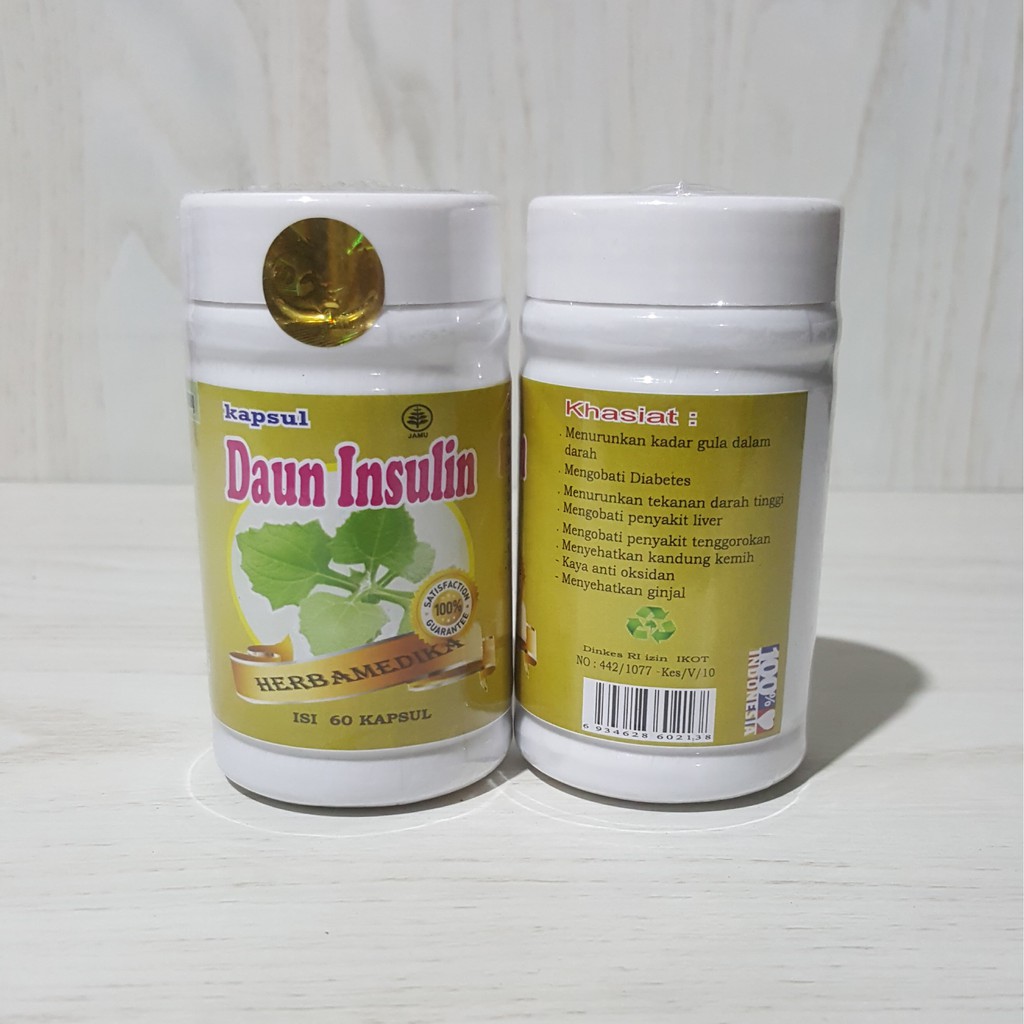 

KAPSUL DAUN INSULIN ISI 60 KAPSUL HERBAMEDIKA