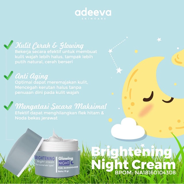 Brightening Night Cream Adeeva ( Glowing Night )