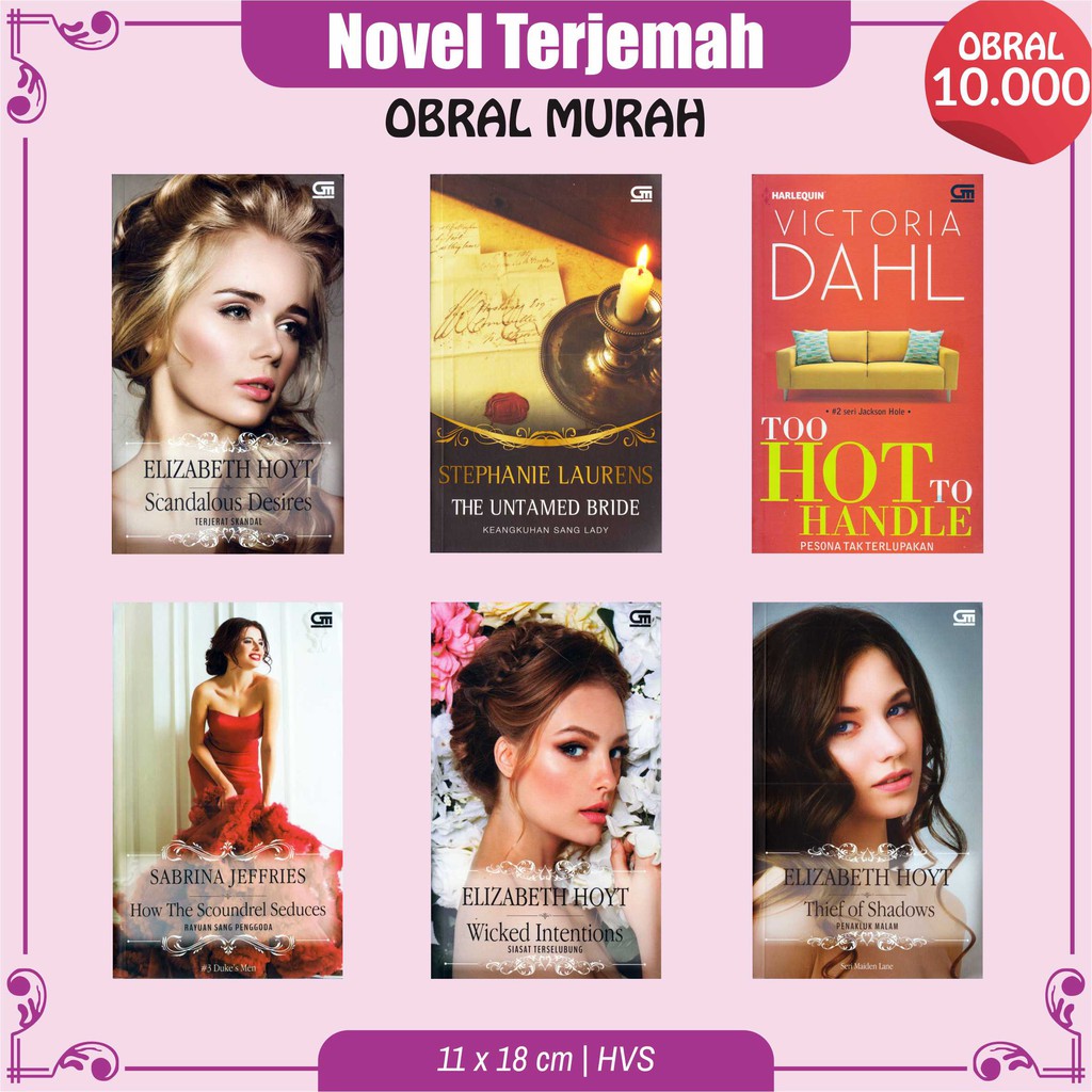 Buku Novel Terjemah Original Obral