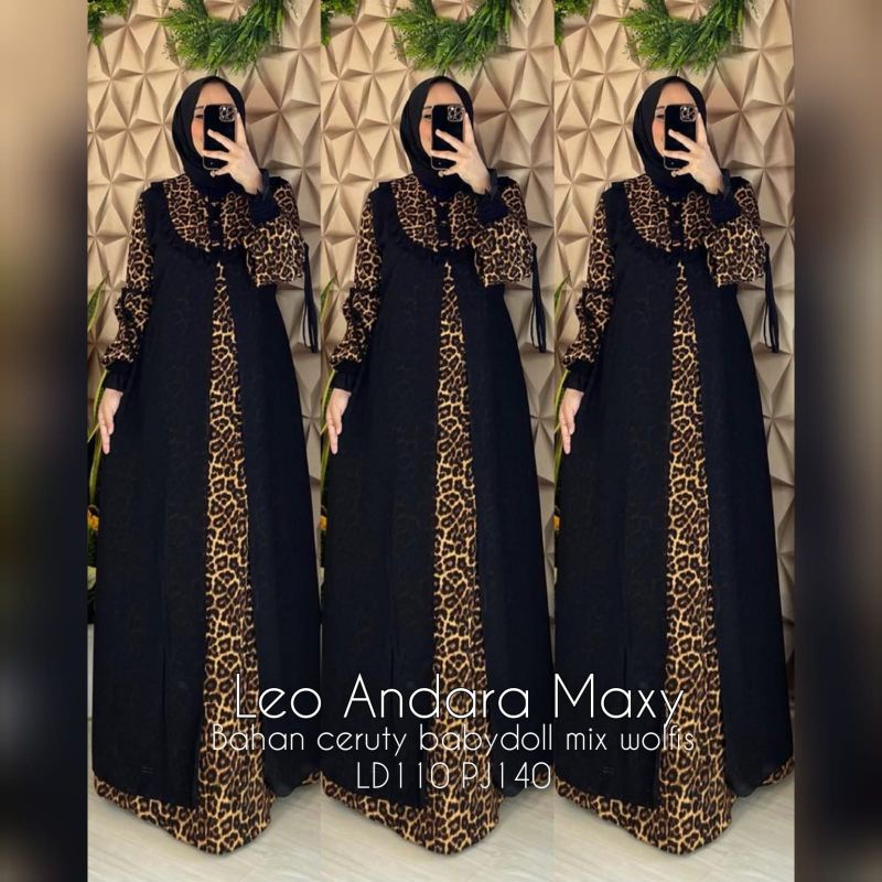 Gamis maxy leo andara ceruty