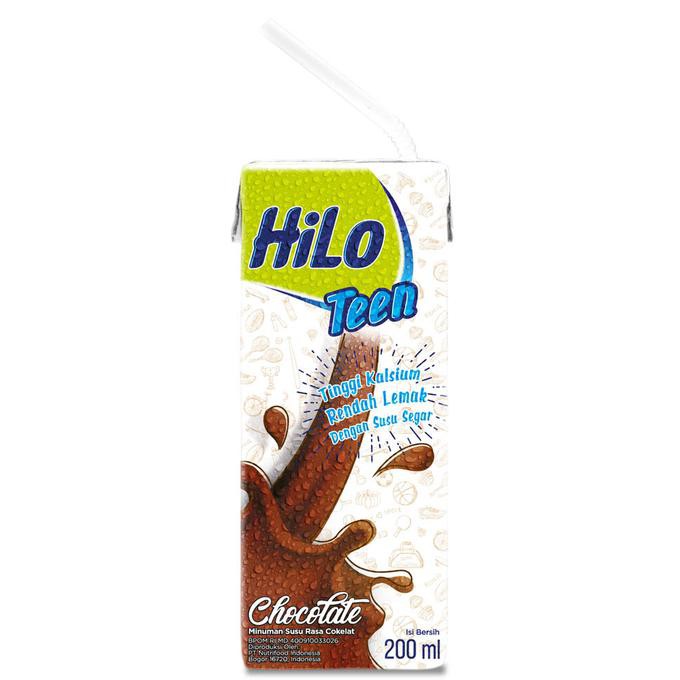 

Toko-Susu-Olahan- Hilo Teen Chocolate 200Ml (24 Pack) -Susu Tinggi Kalsium -Sehat-Steril.