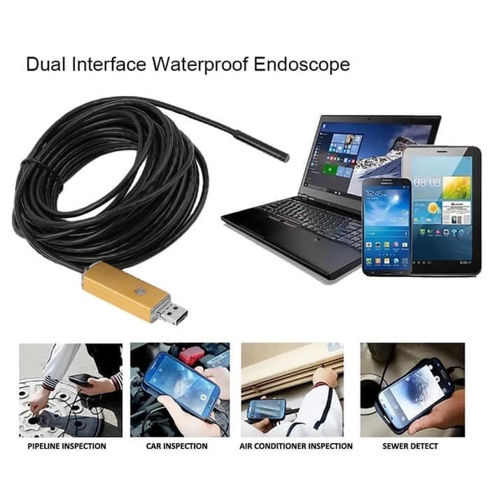 10Meter USB Kamera Inspeksi Endoskop / Camera Endoscope 10 Meter 10M