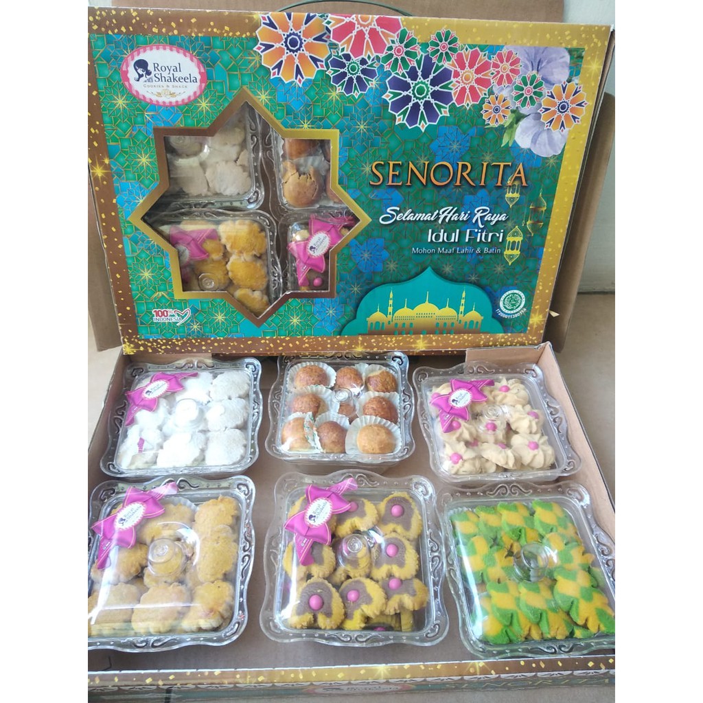 

PAKET Kue Kering Lebaran 6 toples Murah Shakeela Senorita