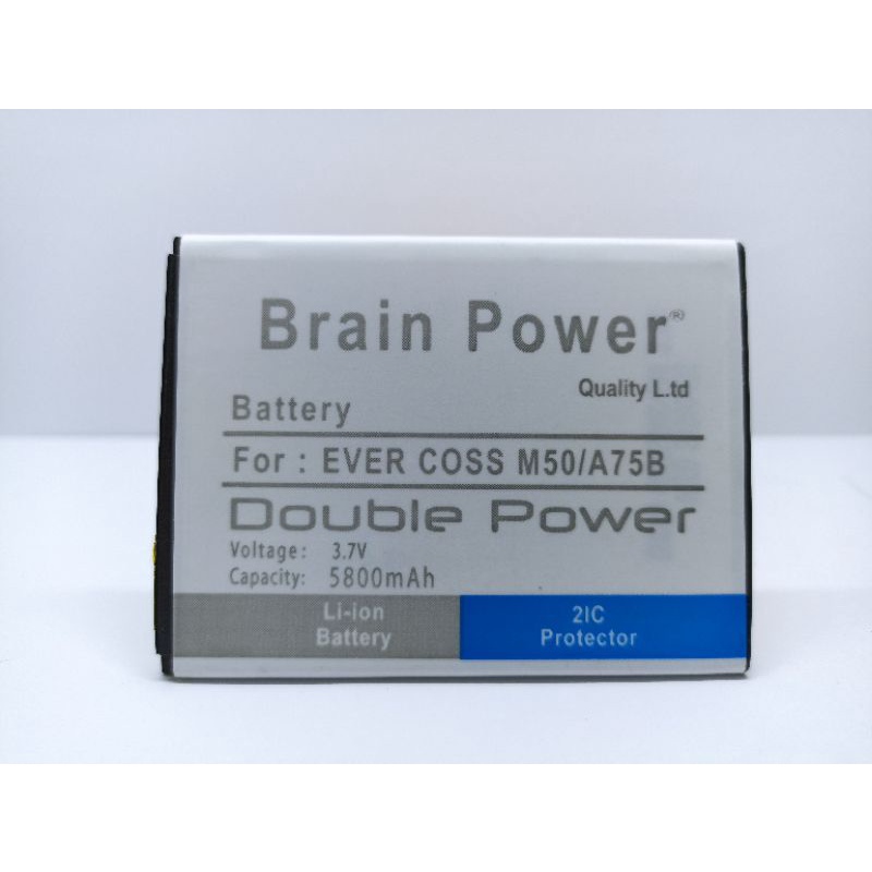 BATRE BATERAI  HP EVERCOSS A75B M50A M50 STAR  DOUBLE POWER 5800 MAH