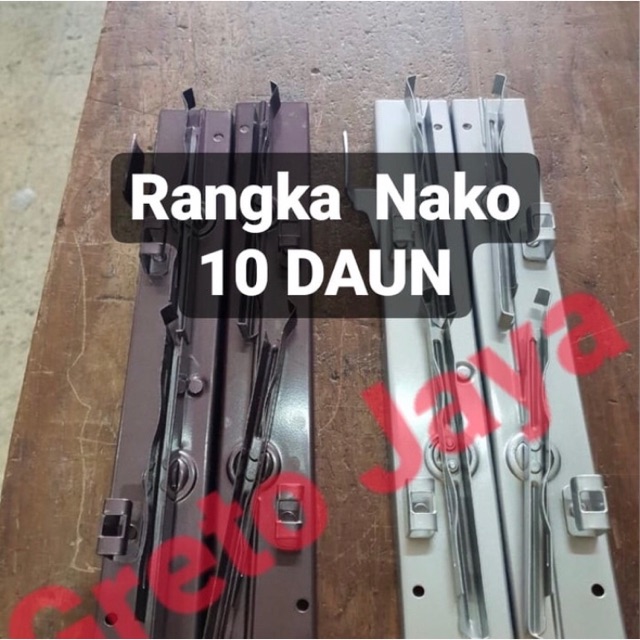 ( 10 Daun ) Bingkai Nako Jendela Kisi Besi Rangka Kaca Teralis Tralis