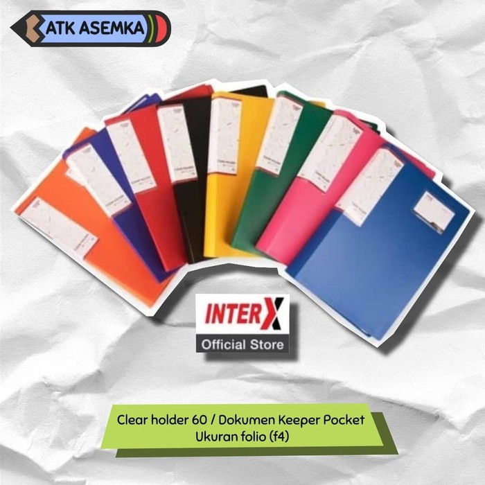 

Clear holder 60 / Dokumen Keeper Pocket folio (f4). Folder One - Hitam Atk