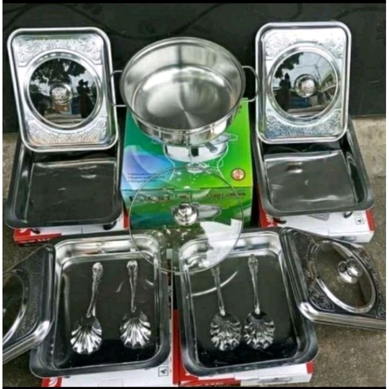 Paket Prasmanan isi 5 set stainless