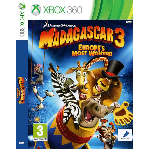 Game Madagascar 3 The Video Game XBOX 360 for Jtag/RGH (Game Data DVD Kaset)