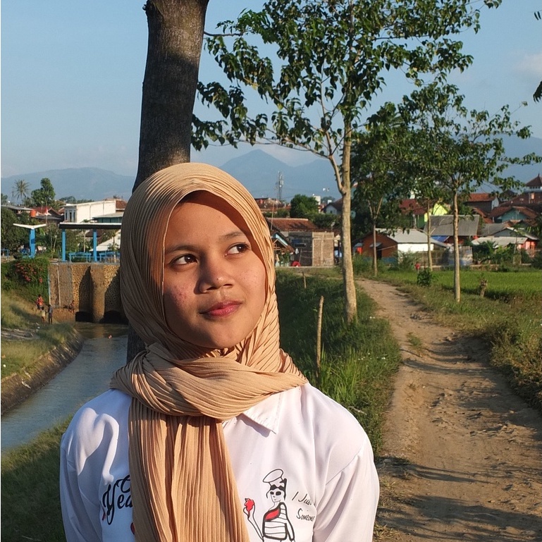 DISKON.! Pashmina FULL PLISKET || Pleated Shawl-Krem