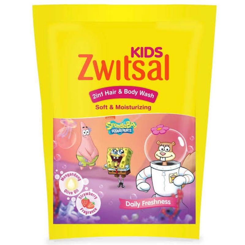 Zwitsal Kids 2in1 Hair &amp; Body Wash - Zwitsal  2 in 1 Sabun Shampoo Anak - Sabun Shampo Anak