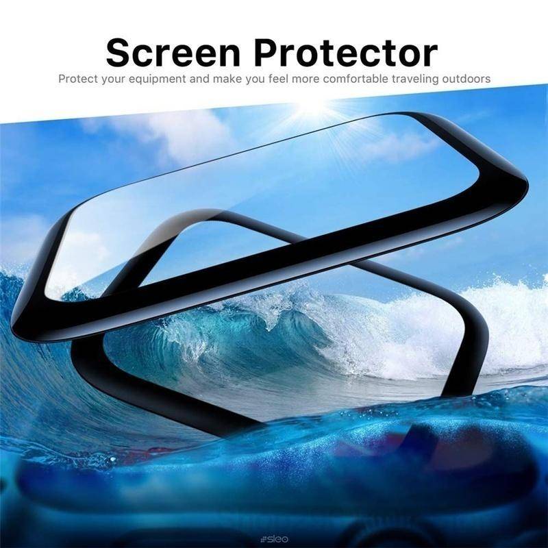 Pelindung Layar Tempered Glass Full Cover HD Curved Untuk Apple Watch Seri 7 6 5 4 3 2 1 se 45mm 41mm 40mm 42mm 38mm