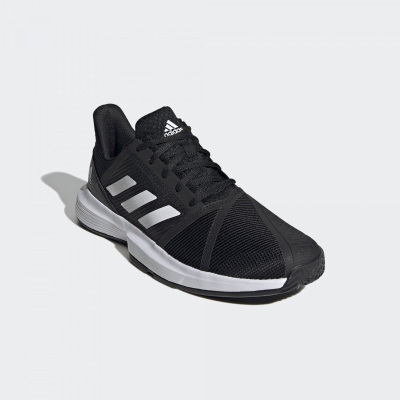 Cuci Gudang Sepatu Tenis Adidas Courtjam Bounce Hitam [Fu8103]
