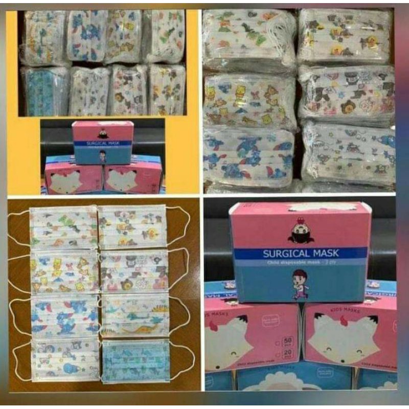 MASKER ANAK 3PLY ISI 50PC READY