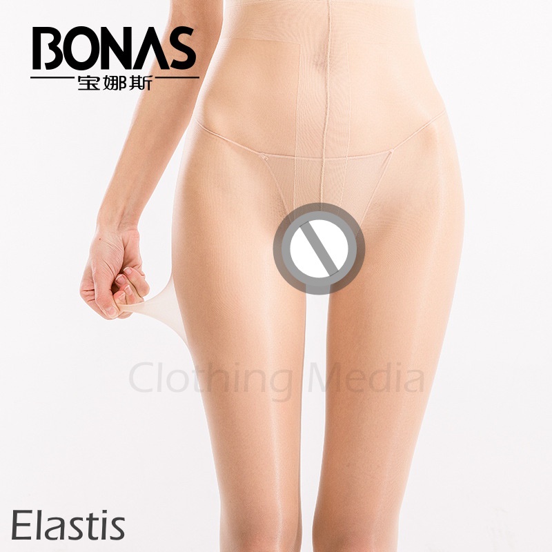 Pantyhose Bonas 15D T-Crotch Stocking Tipis Transparan Stoking Elastis