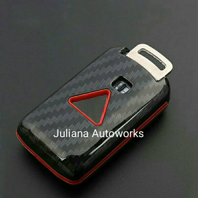 Case Carbon key Smartkey Cover key kunci Mitsubishi Outlander Pajero Xpander