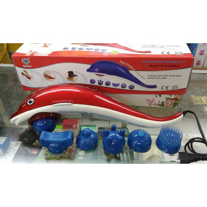Blueidea Dolphin Massage 6In1/ Dolphin Massager 6 Mata Pijat Murah