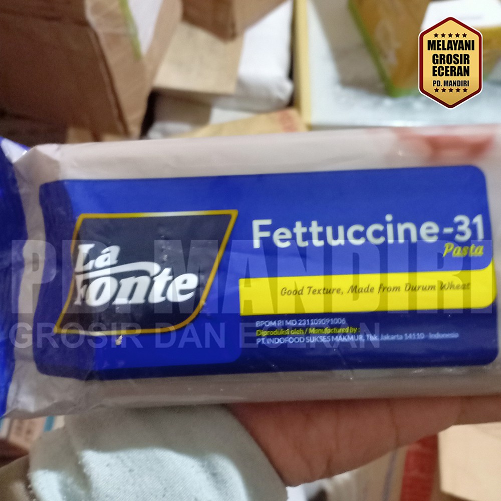 

LA FONTE FETTUCCINE -31 MIE FETUCINI SPAGETI LEBAR 450 GR