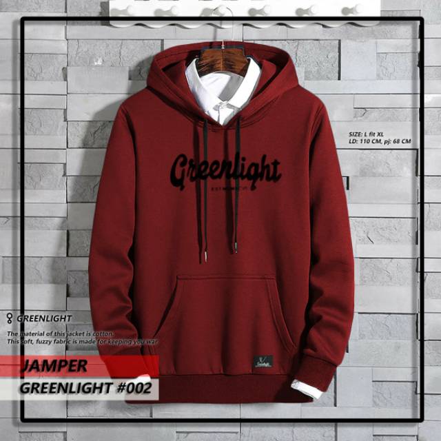 HOODIE GREENLIGHT / JUMPER GREENLIGHT / SWEATER GREENLIGHT