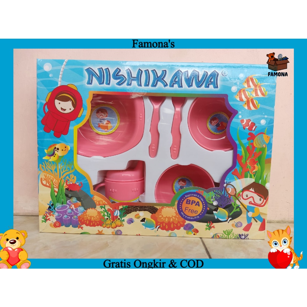 [COD] Tempat Makan Bayi Nishikawa Feeding Set Ukuran Besar