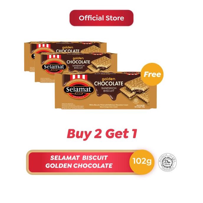 

Selamat Biscuit Golden Chocolate 102 g Buy 2 Get 1