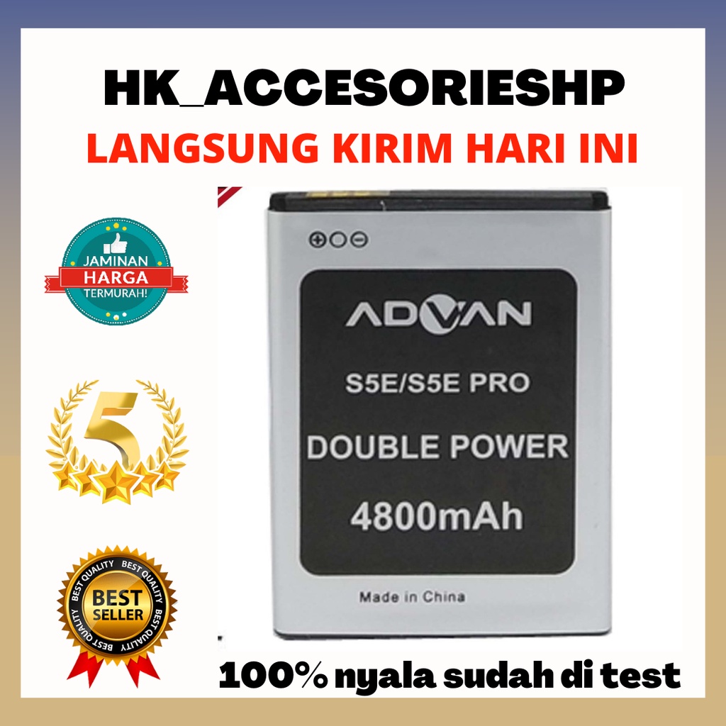 BATERAI ADVAN S5E / S5E PRO 5800mAh Double Power