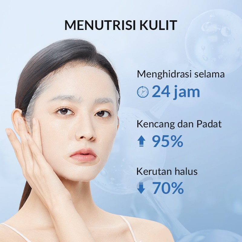 ✨ AKU MURAH ✨ BIOAQUA Moisturizing Oligopeptide Essence Face Mask Niacinamide Brightening PER BOX (25g×5pcs) BPOM