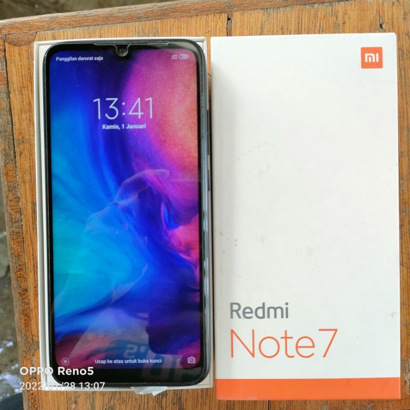 HP Second Xiaomi Note 7 Ram 4/64GB Barang Mulus No Minus, Charger Ori Semua
