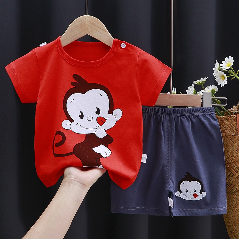 PROMO 12.12 BIRTHDAY SALE Cherry  Baju Bayi Laki Laki/ Baju Anak Laki Laki / Setelan anak Laki laki / Setelan Baju Bayi Import / SLP21