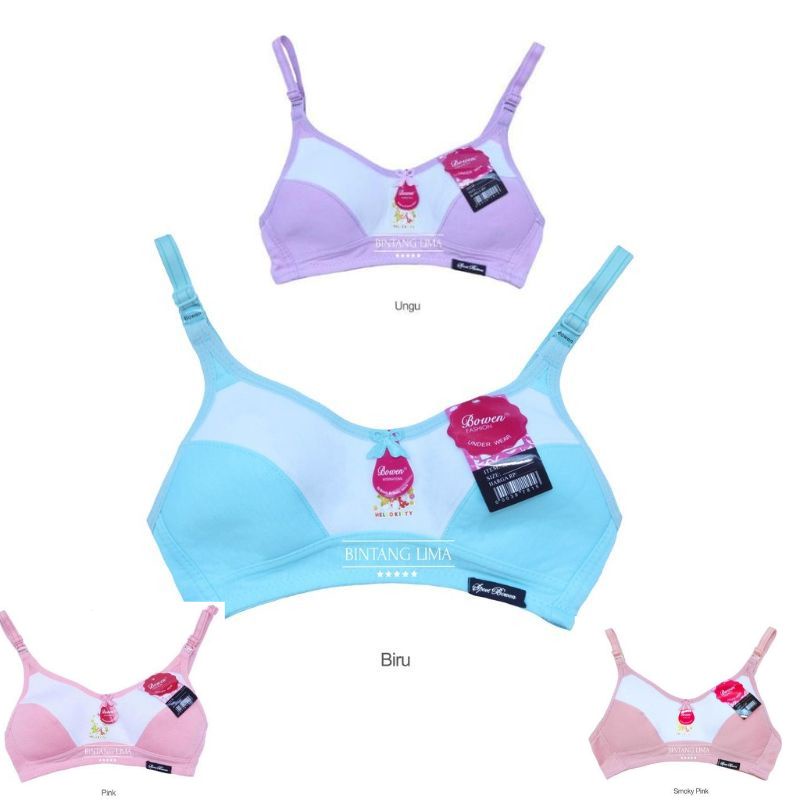 bh remaja cewek bowen katun/bra abg tanpa busa