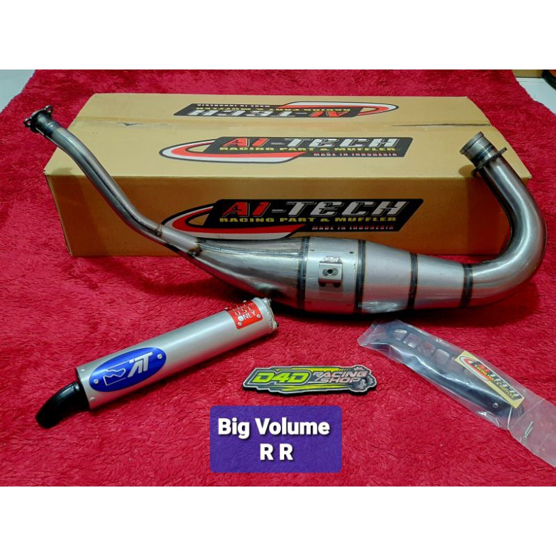 Knalpot AITECH Big Volume Cobra galvanis ninja R S RR ORIGINAL model CMS CMS1-3