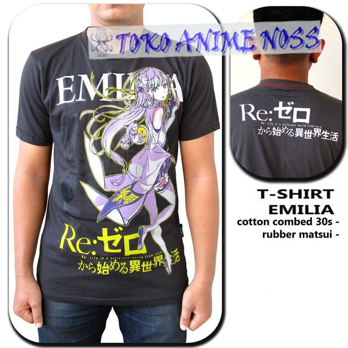 kaos emilia anime rezero
