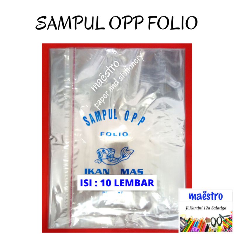 

Sampul Buku Plastik OPP Folio isi 10 lembar