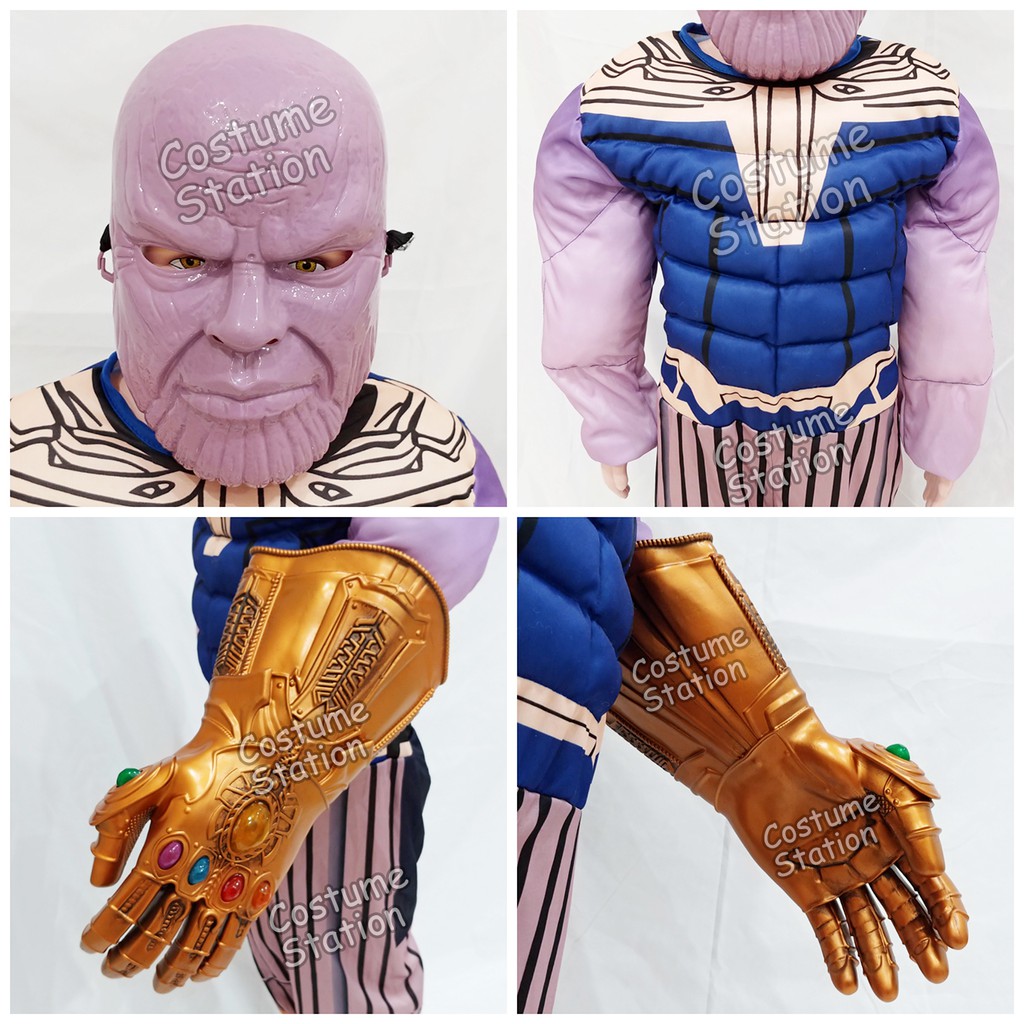 Kostum Supervillain Thanos / Costume Marvel Avengers Fortnite anak laki