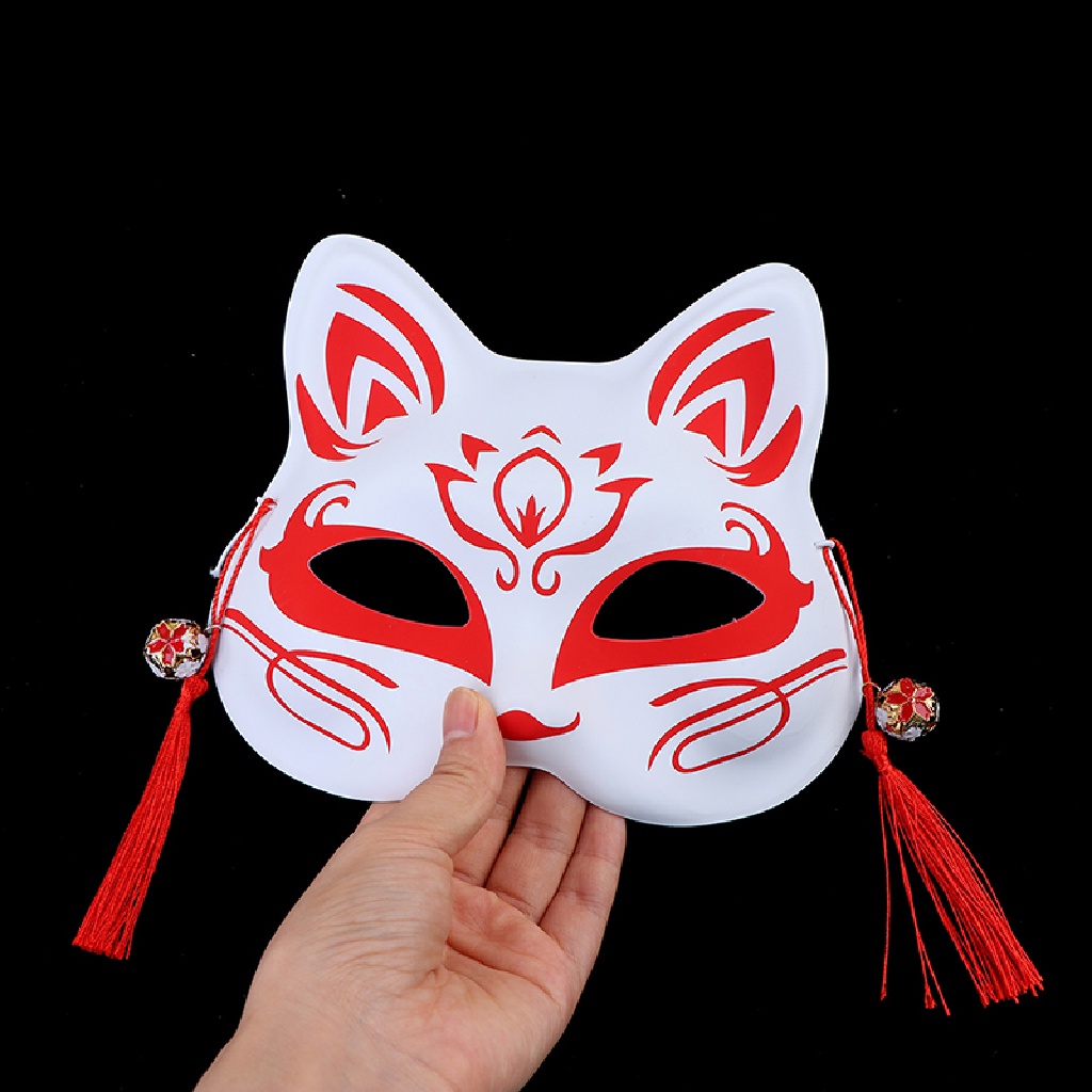 Prt 1pc Topeng Rubah Setengah Wajah Untuk Pesta Halloween / Cosplay PRT