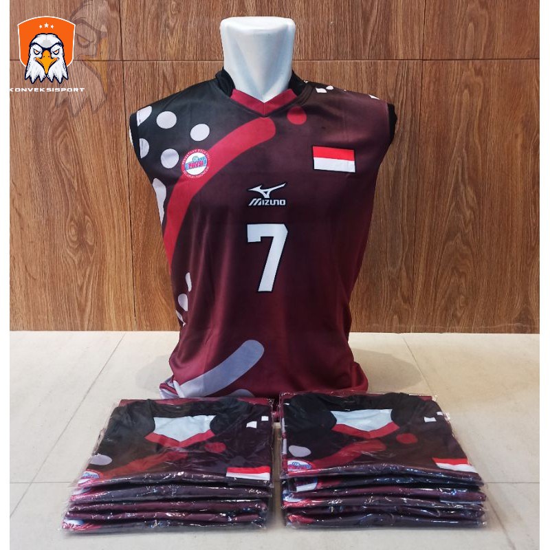 baju volly kaos olahraga jersey bola voli fullprinting team isi 6,8,12
