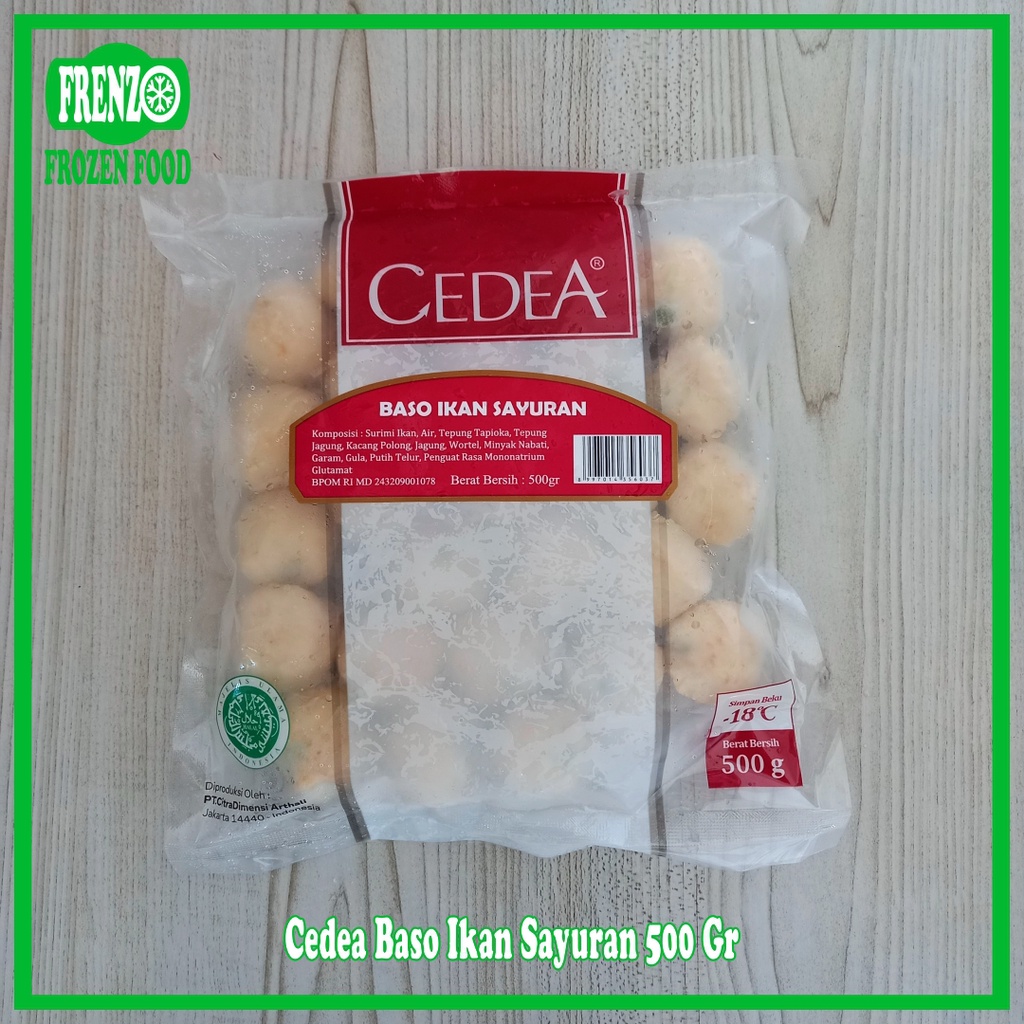 

Cedea Baso Ikan Sayuran 500 gr
