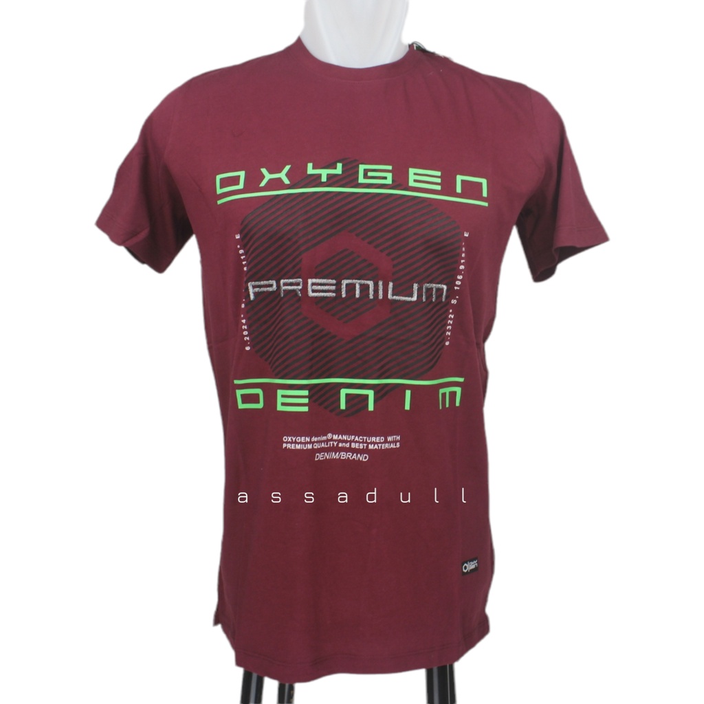 OXYGEN DENIM ORIGINAL (101-433201) Kaos Oxygen - Oblong Oxygen - Baju Oxygen - Kaos Pria -  Core T-s