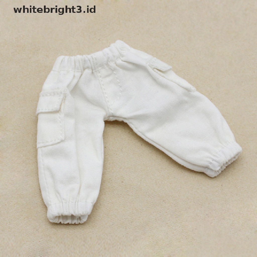 (whitebright3.id) Celana Panjang Overall Untuk Aksesoris Boneka OB11 Skala 1: 12