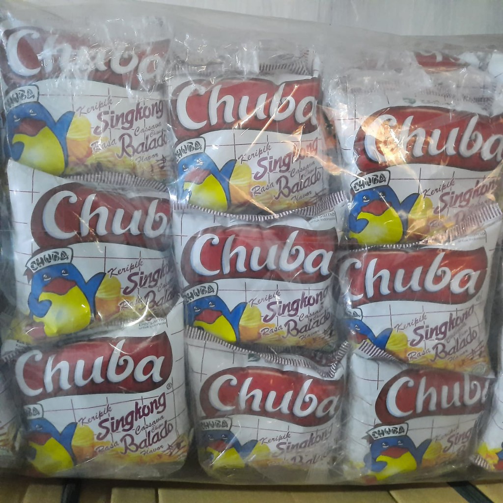 

Chuba Snack jadul Keripik Singkong Balado [20 pc/ball]