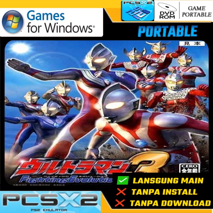 GAME PC Ultraman Fighting Evolution 3 PORTABLE EMULATOR PS2 PC LAPTOP