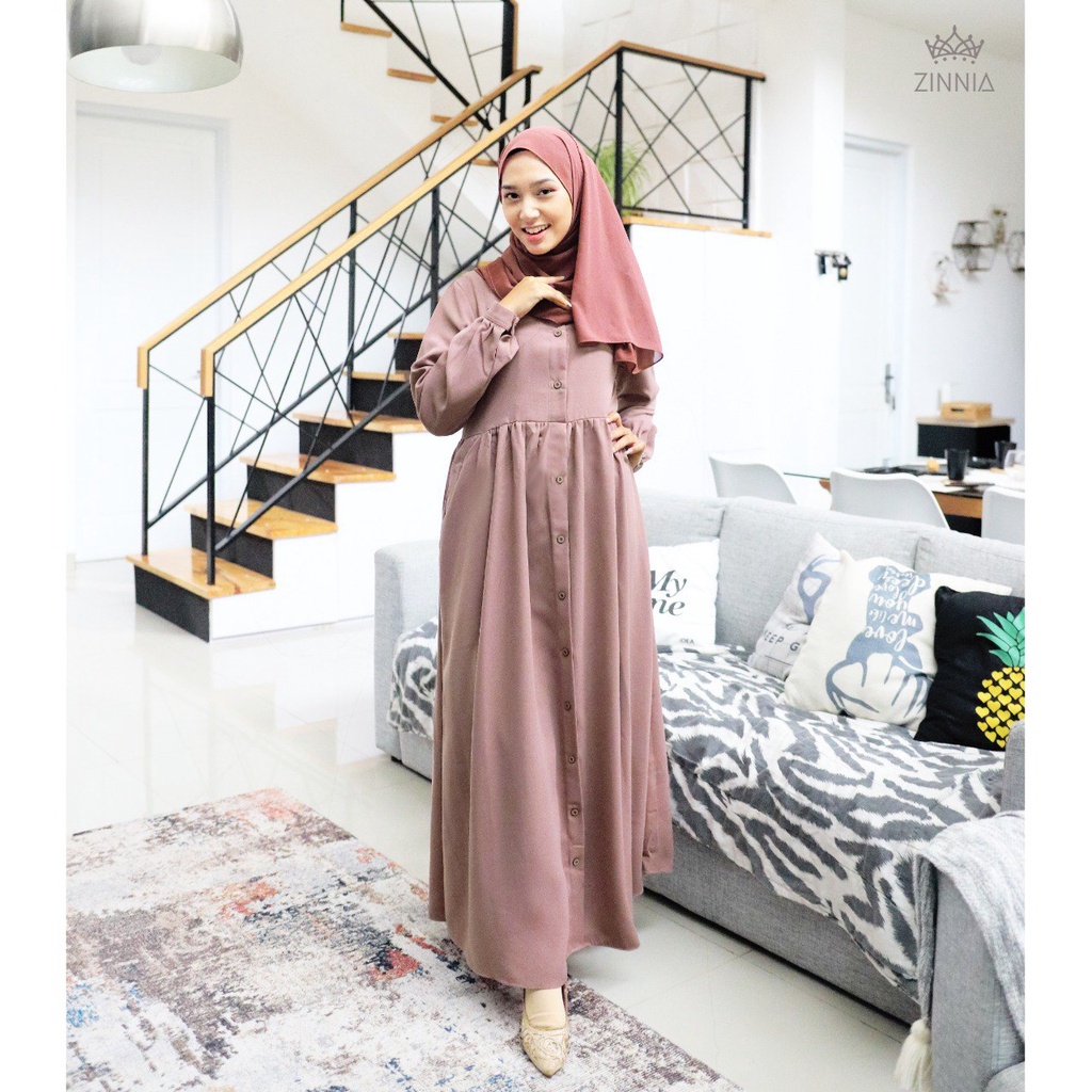 ZInnia - Gamis || Daisy Dress Mauve