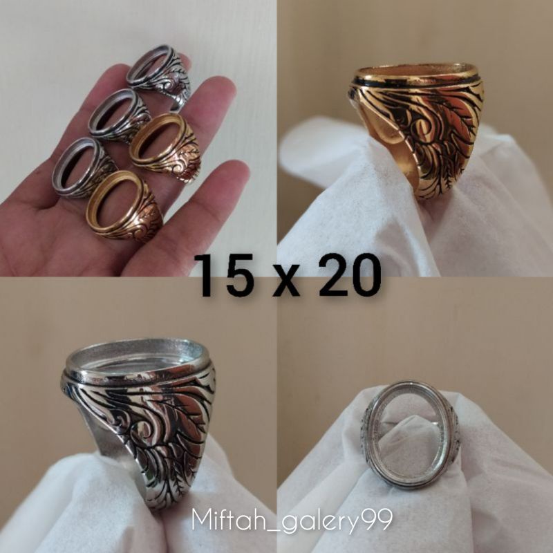 Ring emban cincin titanium super 15x20