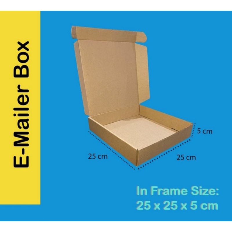 

10 Pcs Box Hampers 25x25x5 cm /Kotak Karton /Hampers /Kotak Cake/Cake Box/Kotak Kardus/Kue